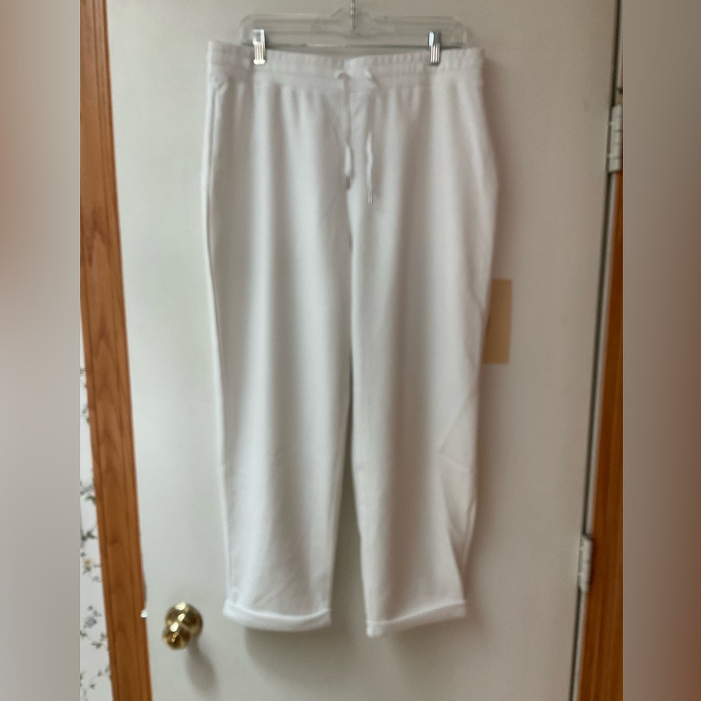 White Drawstring Sweatpants